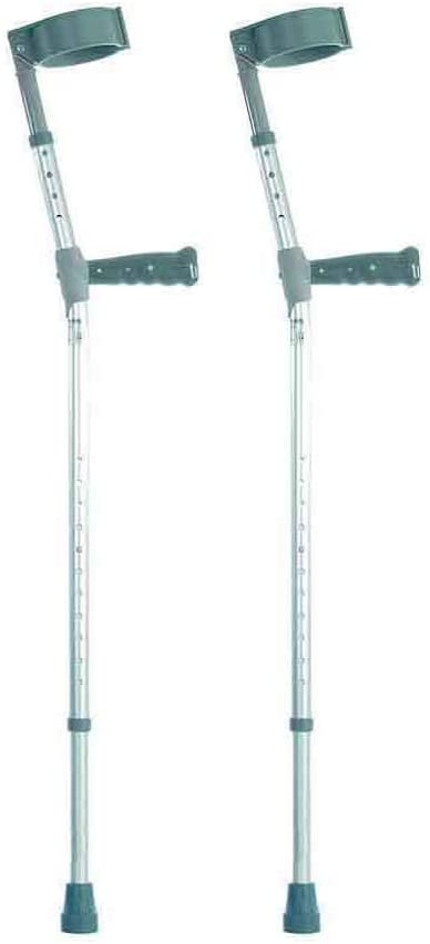 NRS Healthcare Double Adjustable Crutches With Pvc Handle