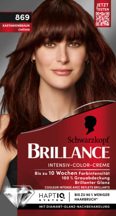 Schwarzkopf Brillance Hair color 869 chestnut brown, 1 piece