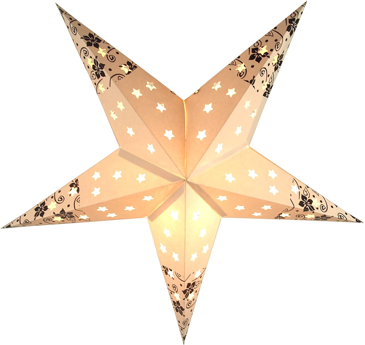Guru-Shop Foldable Advent Light Paper Star Christmas Star Anubis Red Star Window Decoration 5 Tips