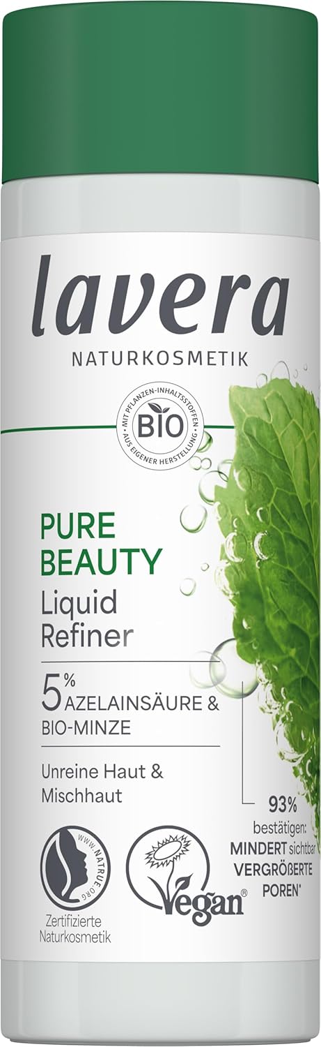lavera Pure Beauty Liquid Refiner - Reduces Enlarged Pores - Supports Cell Renewal - Removes Dead Skin Cells - Vegan - Natural Cosmetics