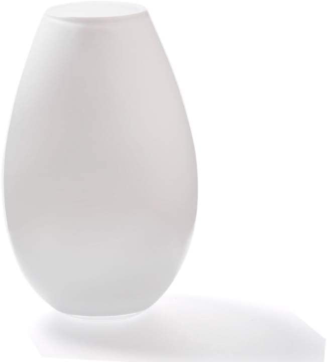Holmegaard Cocoon Vase Glass Bianco 17 cm