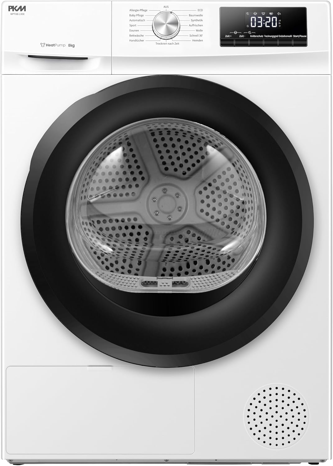 PKM WPTO8-13DE Heat Pump Dryer 8 kg 13 Programmes