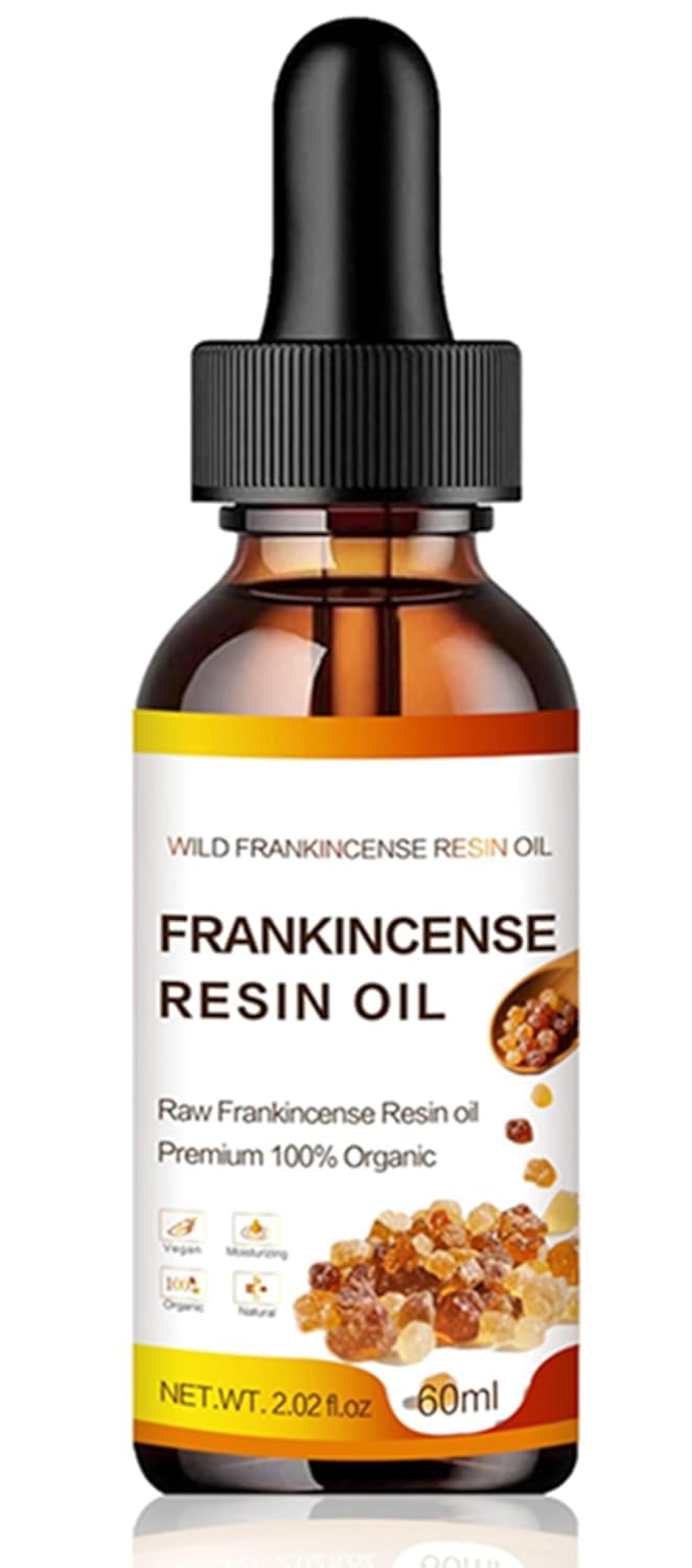 Woranb Frankincense Resin Oil for Face, Organic Frankincense Resin Facial Oil, Natural Anti-Ageing Serum for Women and Men, Reduces Fine Lines, Wrinkles, Soothes and Repairs the Skin