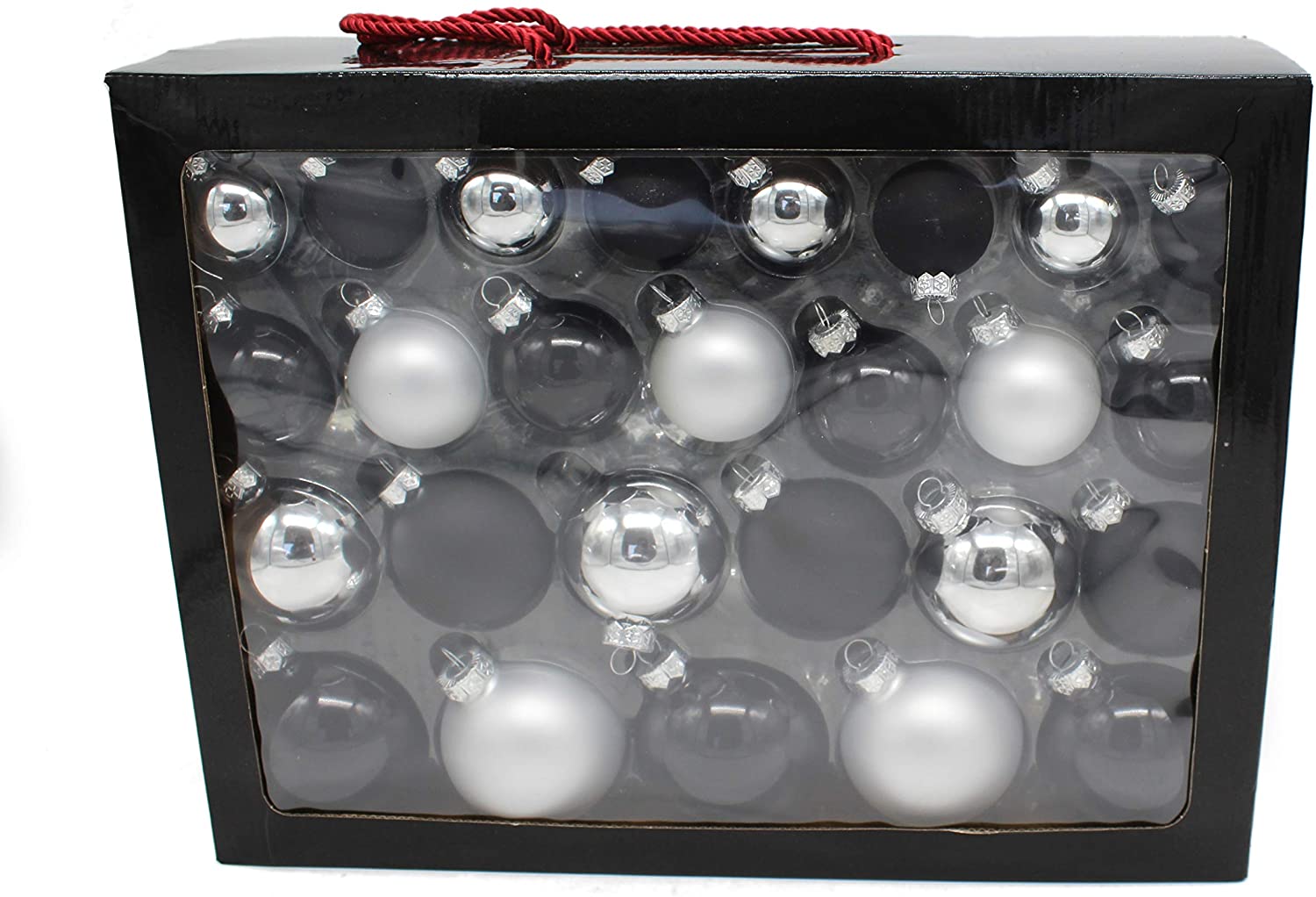 DARO DEKO Daro Decoration Christmas Ball Mix Package 52 Pieces Black