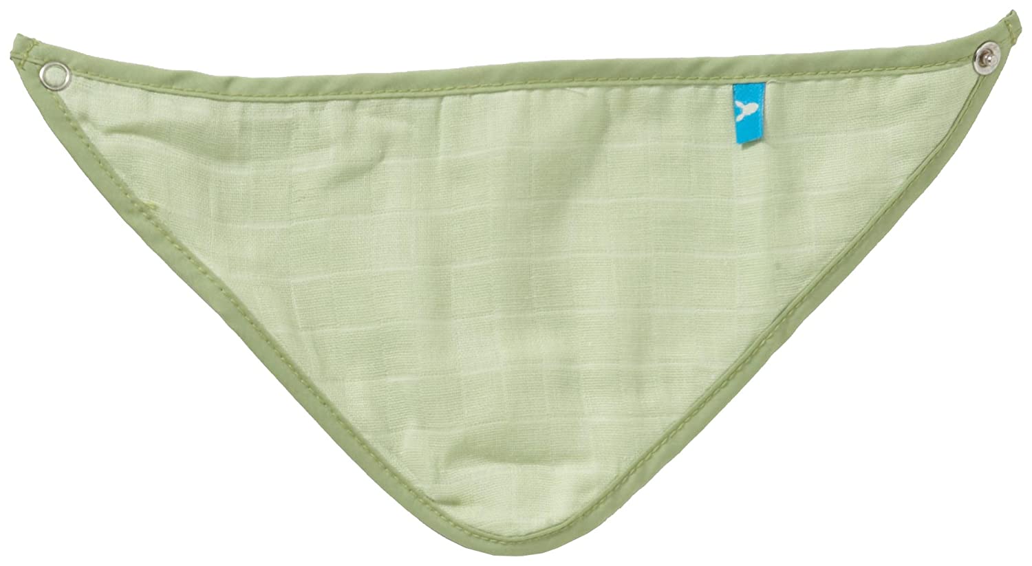 Wallaboo Baby Bib Lightweight Cotton Bandana Green