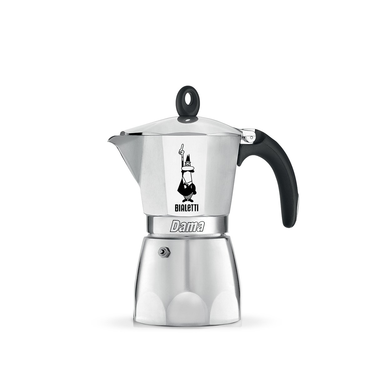 La Cafetiere Bialetti Dama Stove Top Espresso Maker, Polished Steel, 6 Cup