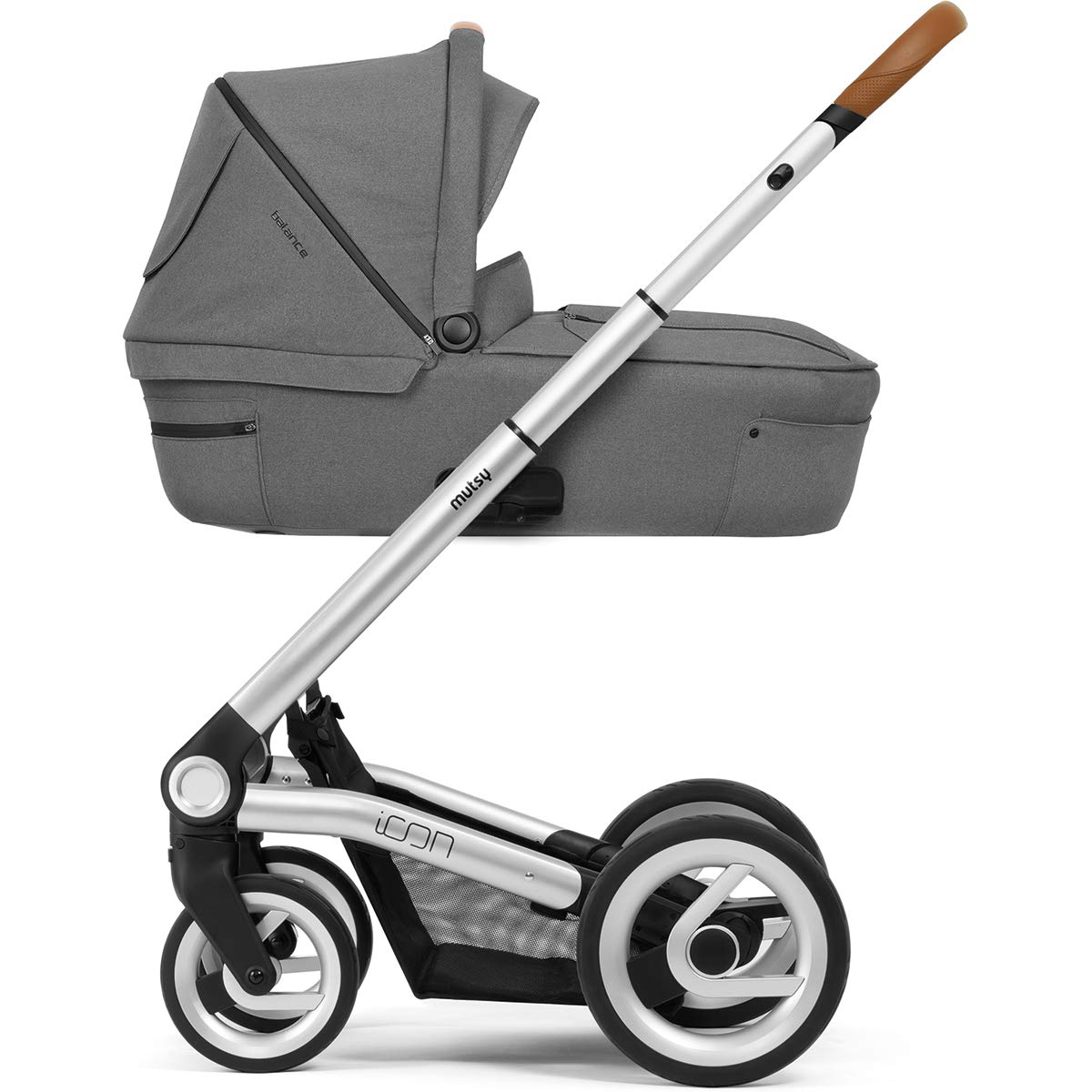 Mutsy Icon Balance Combination Pram Granite / Frame Silver