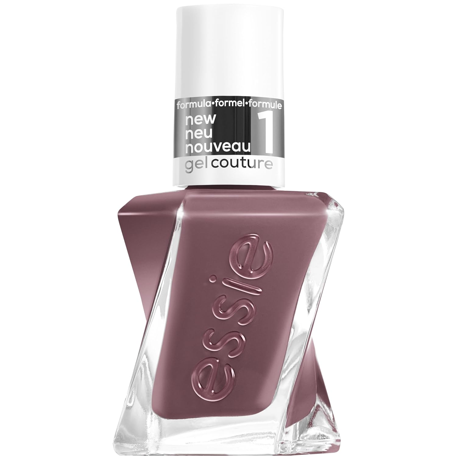 essie long-lasting nail polish with a shiny finish, manicure without UV light, Gel Couture, color: No. 70 take me to thread, brown, 1 x 13.5 ml