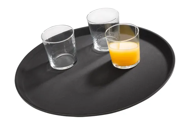 APS GASTRO tray, diameter: 27.5 cm, height: 2 cm, black