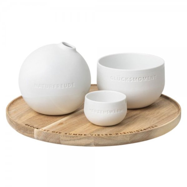 Rader tray with vessels Dining Glück is by Räder Design