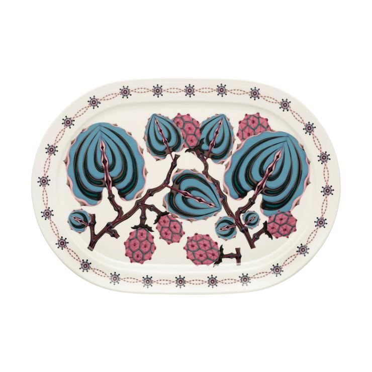Iittala Taika Sato serving plate oval 41 cm