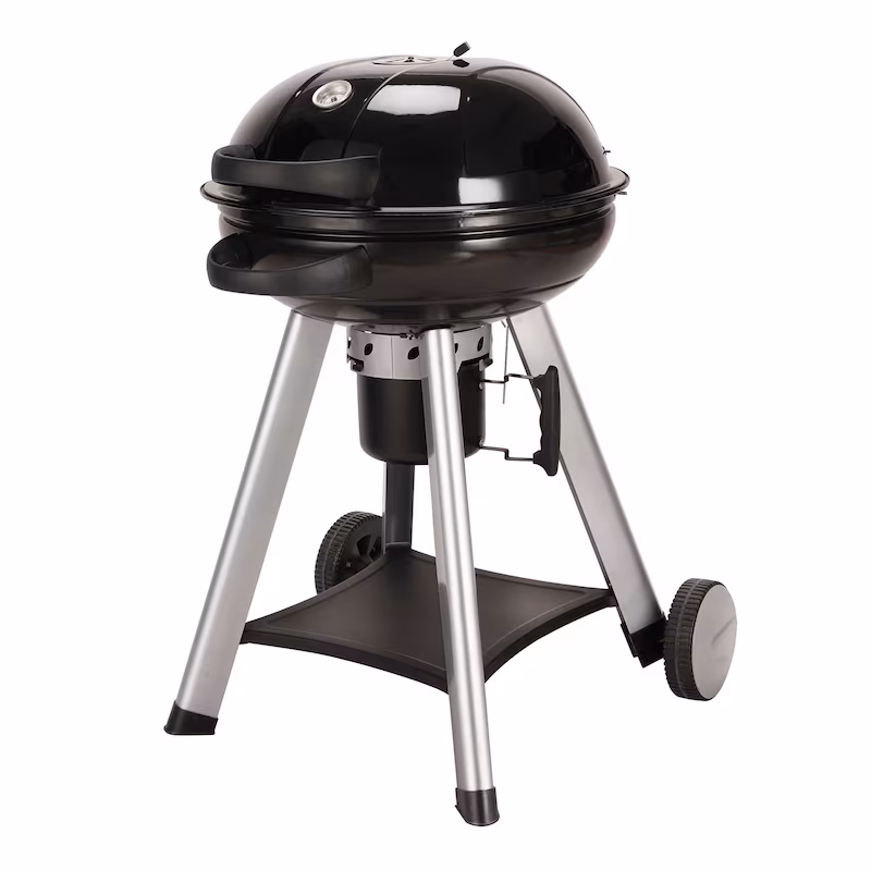 TAINO NEO Charcoal Kettle Grill with Hinged Lid, Ø 57cm, Black