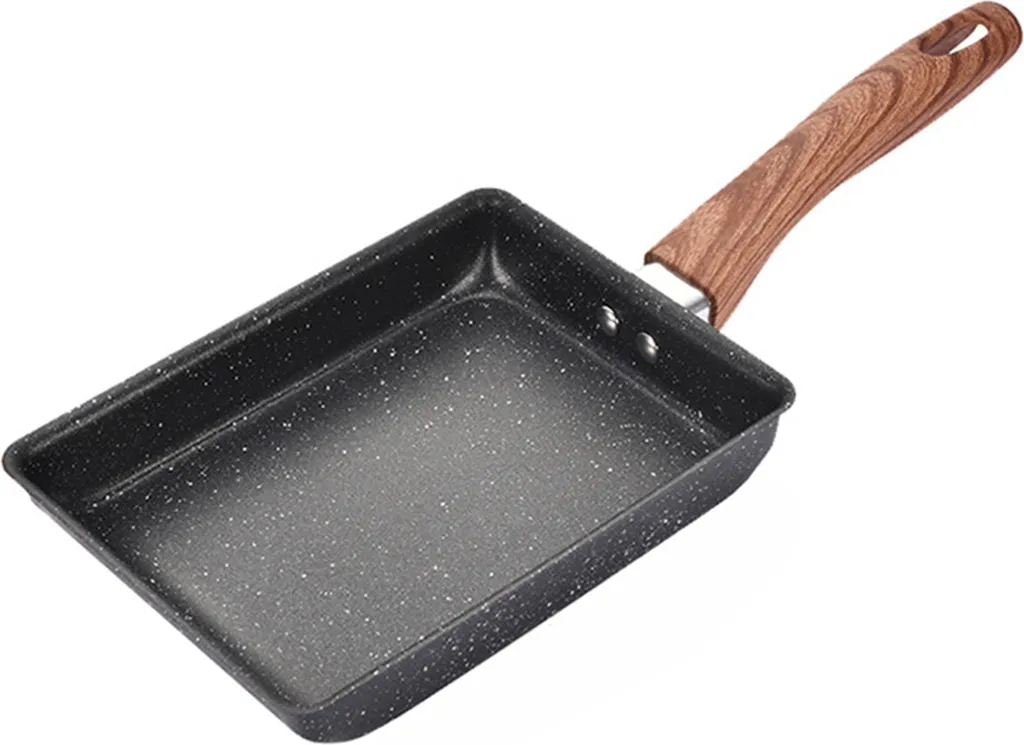 homgeek Tamagoyaki pan, Japanese omelet pan, egg pan, frying pan, no oil, non-stick Yuzishao, rectangular omelet pan