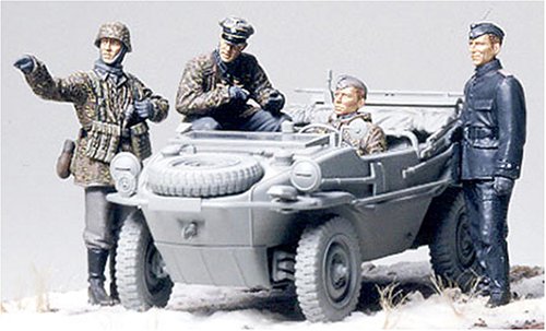 Tamiya 300035253 – 1: 35 Wwii Figures Set Swimming Cars (4)
