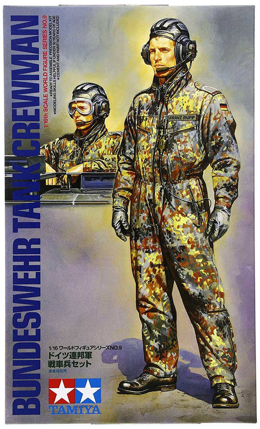 Tamiya 300036309 1: 16 Fig. German Military Patches Leopard (2), Tank