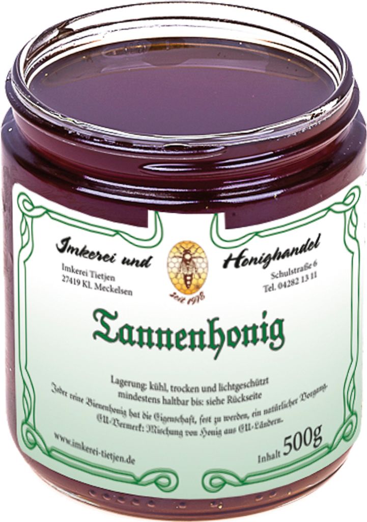 Pine honey 500g | Tietjen Beekeeping