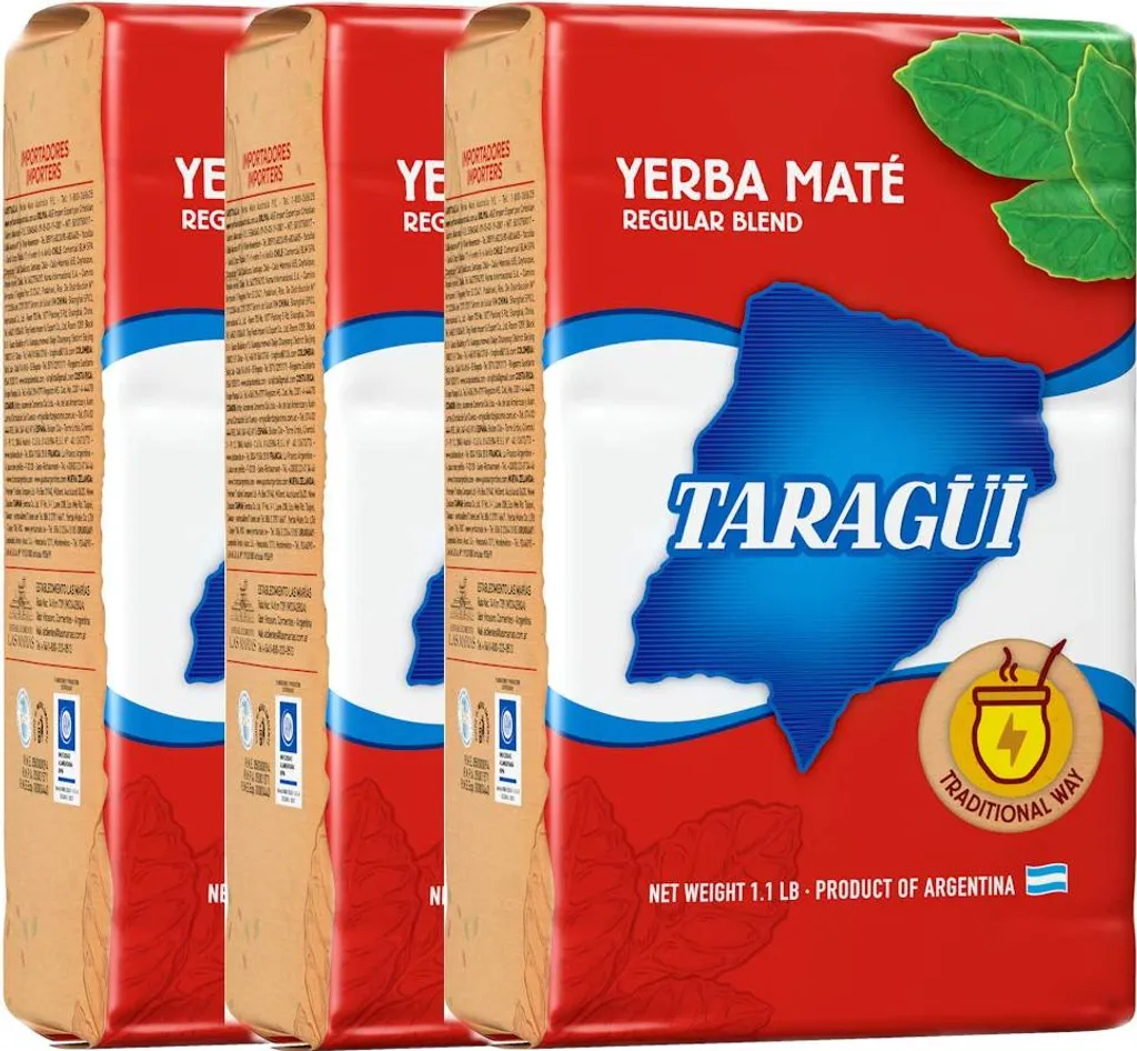 Taragui - Mate tea from Argentina Yerba Mate 3x1000g