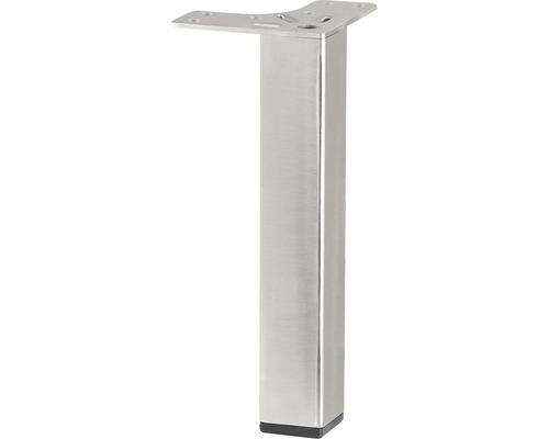 Tarrox furniture base flush with corners 15 cm 24 x 24 mm, stainless steel decor