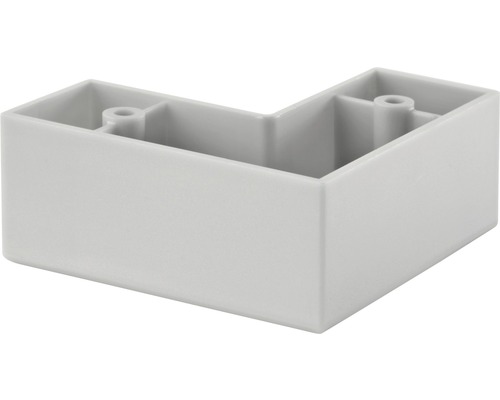 Tarrox furniture foot flush with corners 25 x 60 x 60 mm, gray