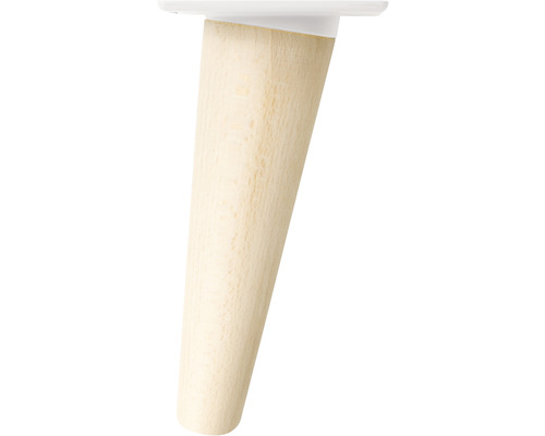 Tarrox furniture foot SCANDIA Balance Ø 24-48 x 150 mm wood beech white 1 piece