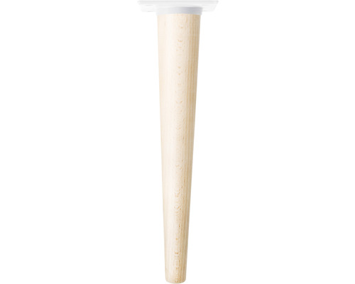 Tarrox furniture foot SCANDIA Ø 24-48 x 300 mm wood beech white 1 piece