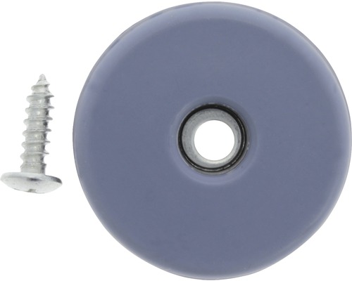 Tarrox PTFE gliders with screw 38 mm round gray 2 pieces