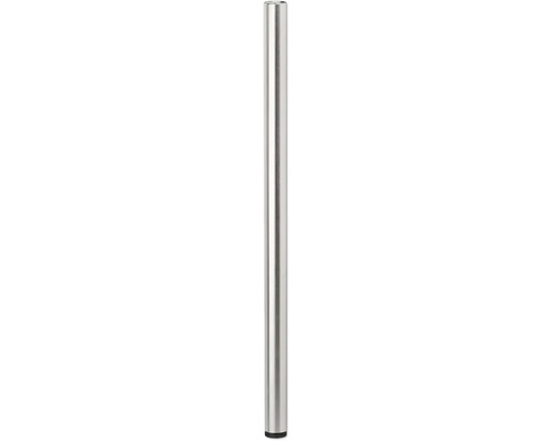 Tarrox table leg round 115 cm Ø60 mm height adjustable, stainless steel decor