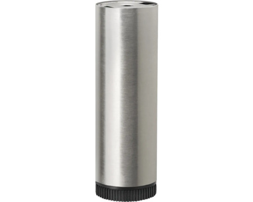 Tarrox table leg round 19 cm Ø60 mm height adjustable, stainless steel decor