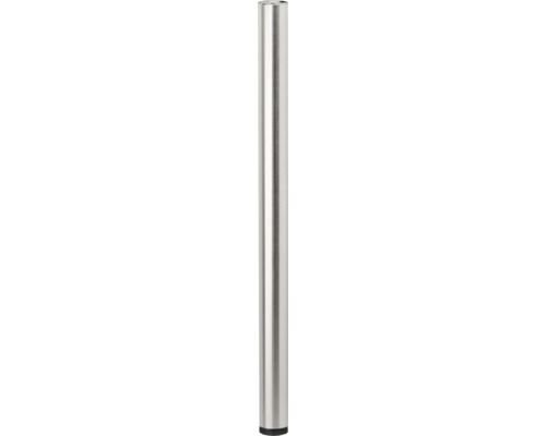 Tarrox table leg round 71 cm Ø60 mm height adjustable, stainless steel decor