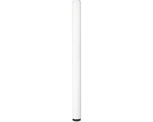 Tarrox table leg round 71 cm Ø60 mm height adjustable, white