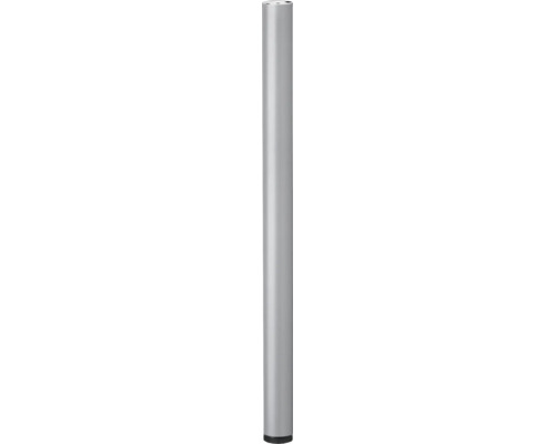 Tarrox table leg round 87 cm Ø60 mm height adjustable, silver