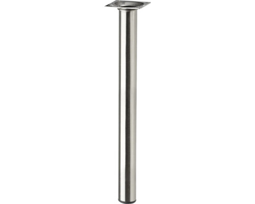 Tarrox table leg round Ø 30 x 500 mm, stainless steel decor