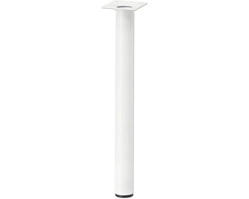 Tarrox table leg round Ø 30 x 600 mm, white