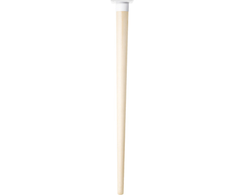 Tarrox table leg SCANDIA Ø 24-48 x 710 mm white beech wood 1 piece