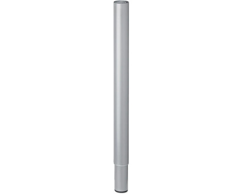 Tarrox table leg adjustable 60-90 cm Ø50 mm, silver