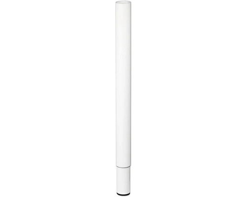 Tarrox table leg adjustable 60-90 cm Ø50 mm, white