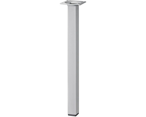 Tarrox square table leg 24 x 24 x 500 mm, silver