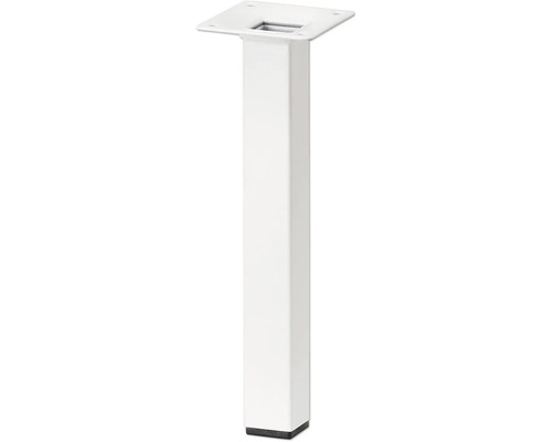 Tarrox square table leg 25 x 25 x 100 mm, white