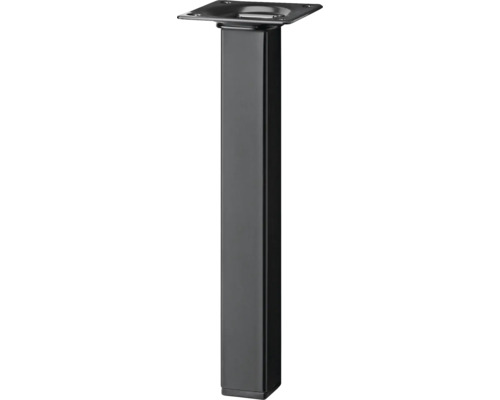 Tarrox square table leg 25 x 25 x 200 mm, black