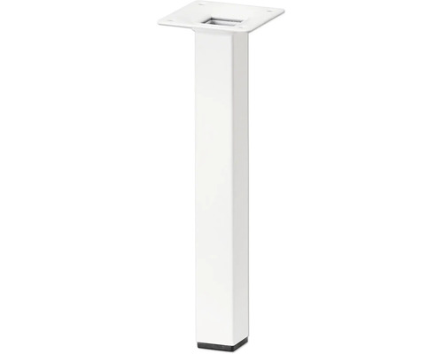 Tarrox square table leg 25 x 25 x 200 mm, white