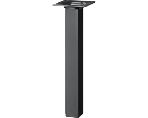 Tarrox square table leg 25 x 25 x 300 mm, black