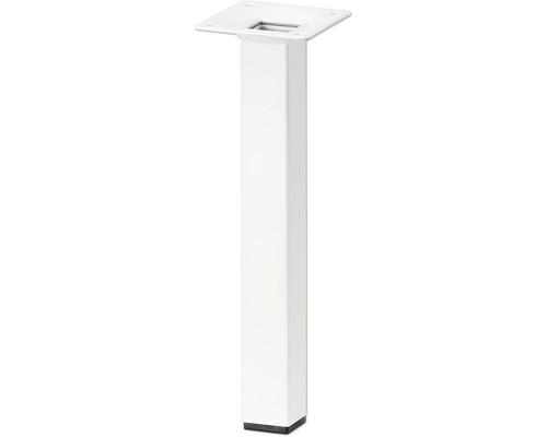 Tarrox square table leg 25 x 25 x 300 mm, white