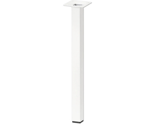 Tarrox square table leg 25 x 25 x 400 mm, white