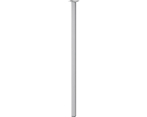 Tarrox square table leg 25 x 25 x 800 mm, silver