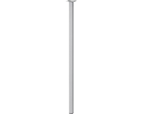 Tarrox square table leg 25 x 25 x 900 mm, silver