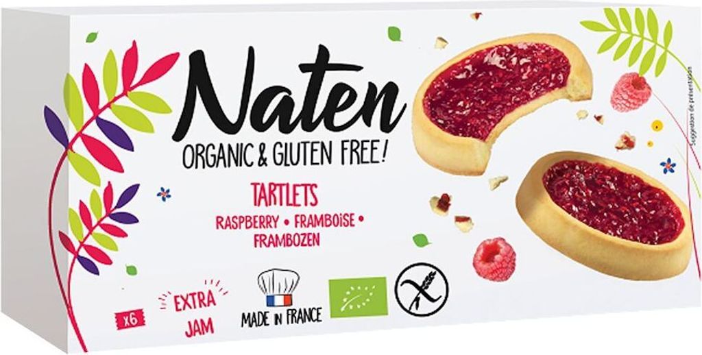 Biogo TARTLES WITH RASPBERRY JAM, GLUTEN-FREE, 130 g - NATEN