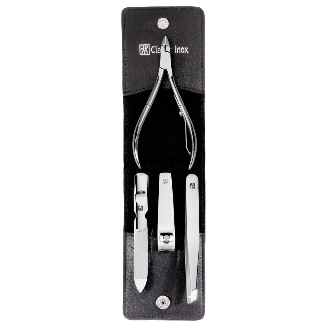 ZWILLING ® ZWILLING ® Pocket case, cowhide, black, 4-pc.