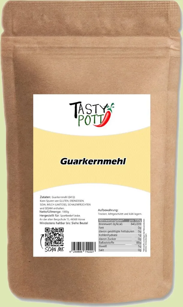 TASTY-POTT Tasty Pott Guar Gum 1000g Bag