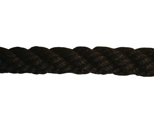 Mamutec Tau twisted acrylic Ø 30 mm brown sold by the meter