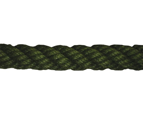 Mamutec Tau twisted acrylic Ø 30 mm green sold by the meter